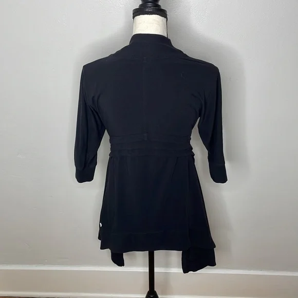 LuluLemon Namaste Black Wrap Cardigan - Picture 4 of 8